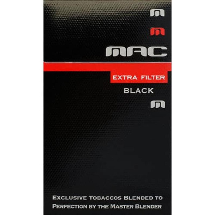 Сигареты Мак экстра фильтр черный (Mac Extra Filter black)